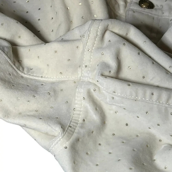 Talbots Pants Womens 10 White Gold Stretch Flat Front Velveteen Straight Leg - Picture 7 of 7